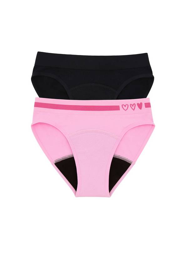 LOVE LUNA First Teen 2 Pack Seamfree Bikini Brief 12-13 years